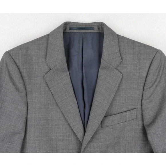Acne Wall Street Jacket Size 38S Blazer Sport Coat Gray 100% Wool 2-Button